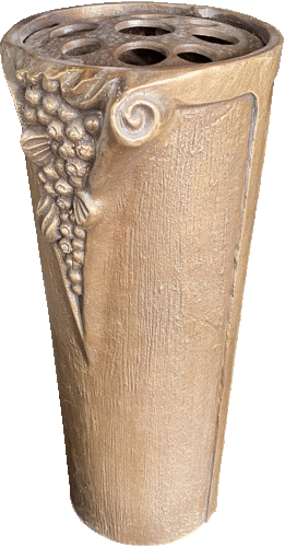 Vase tombeau en bronze - hauteur 28cm